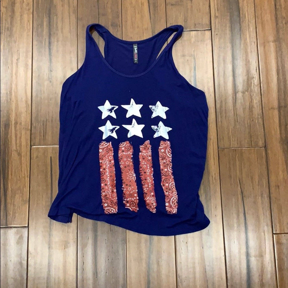 American flag tank